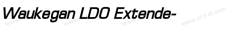 Waukegan LDO Extende字体转换